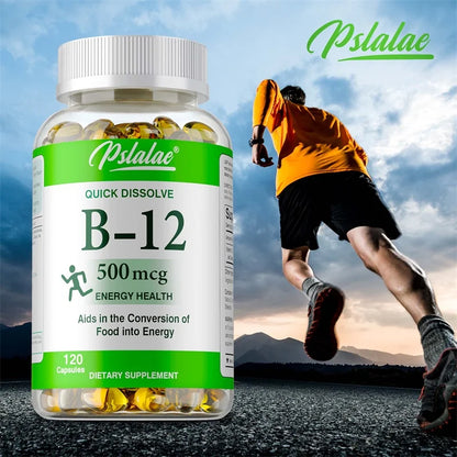 Vitamin B12 Capsules for Energy & Metabolism