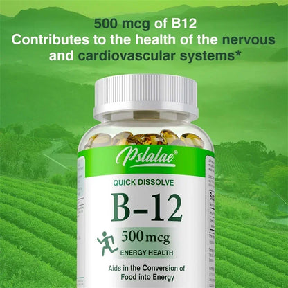 Vitamin B12 Capsules for Energy & Metabolism