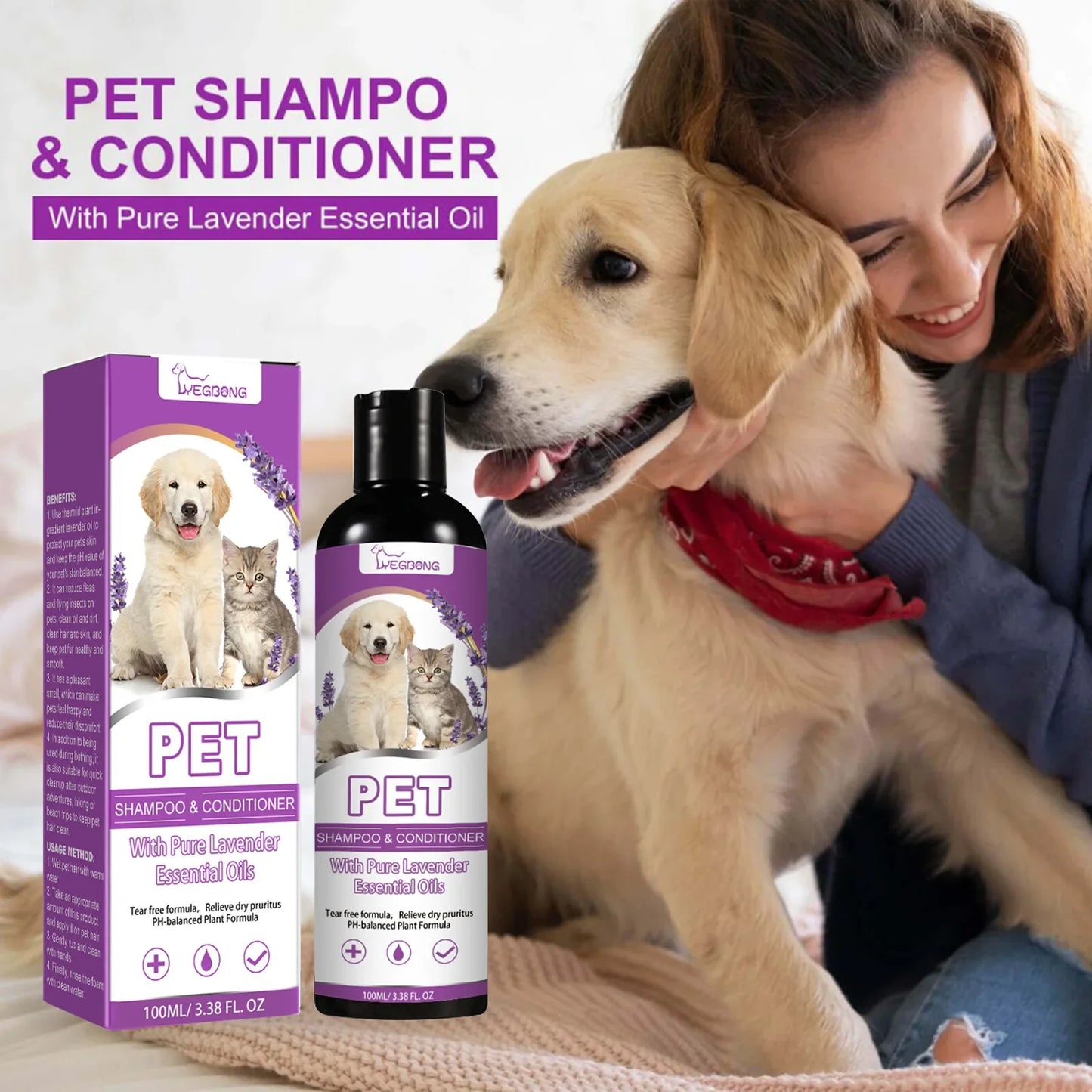 Natural Lavender Pet Care Shampoo