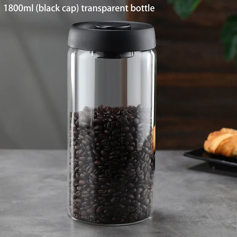 Airtight Coffee Bean Glass Jar