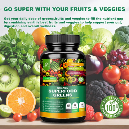 Organic Super Greens Health Supplement