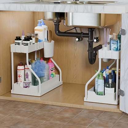 2 Tier Under Sink Storage Organizer