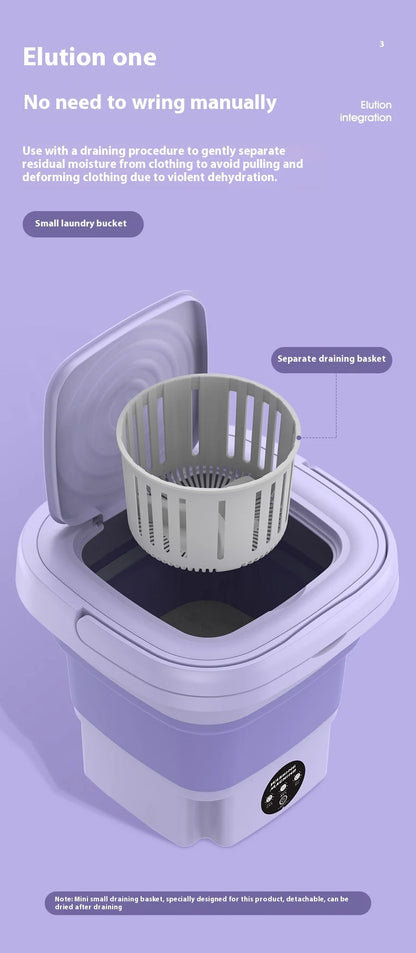 8L Small Washer with Spin Dryer