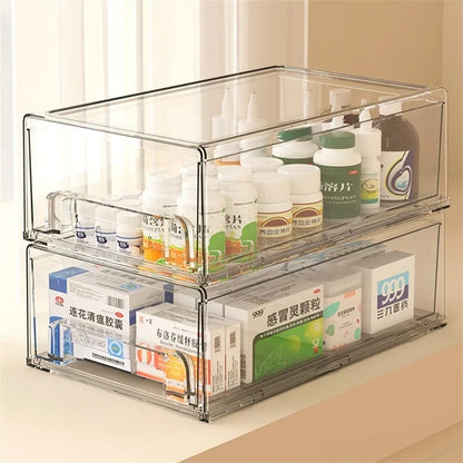 Transparent Acrylic Multi Layer Medicine Storage Box