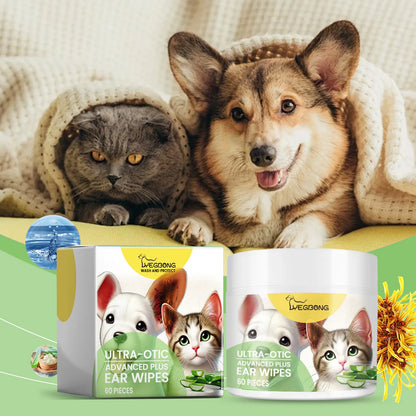 Pet Ear Cleaning Wipes Natural Care