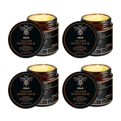 Organic Beef Tallow Balm with Raw Honey for Moisturizing