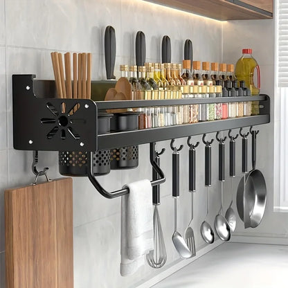 Wall Mounted Kitchen Spice Rack Organizer