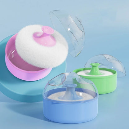Infant Body Powder Puff with Container