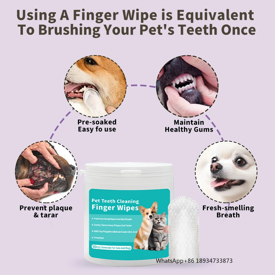 Organic Pet Dental Care Wipes