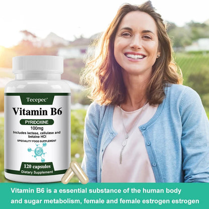 Vitamin B6 100mg for Brain & Heart Health