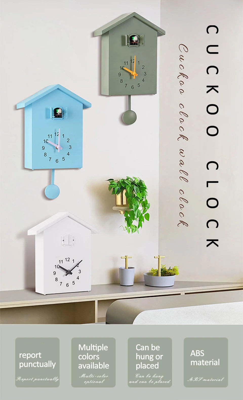 Bird Design Wall Clock