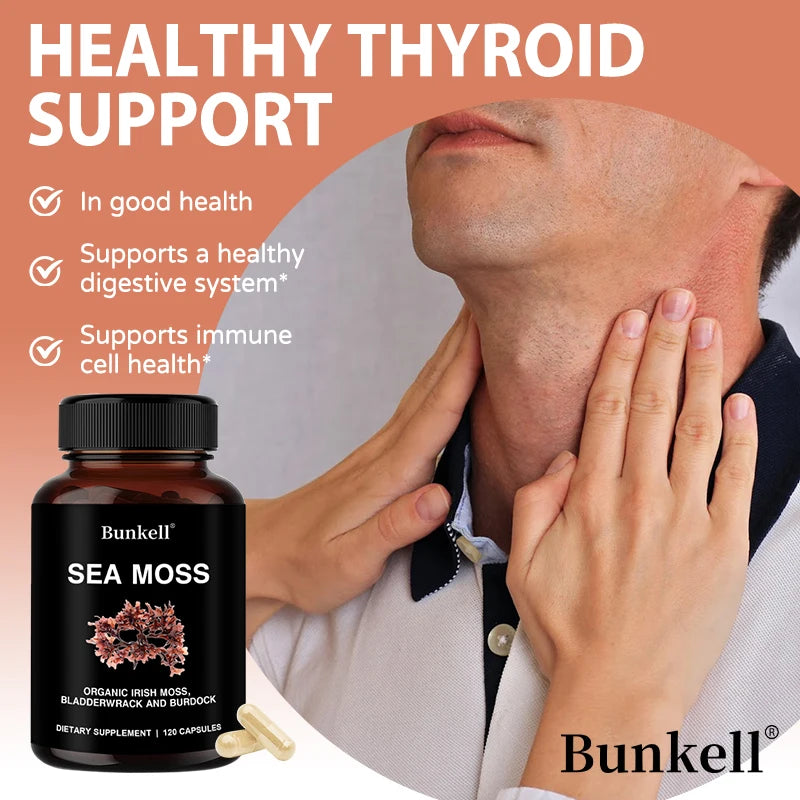 Organic Irish Moss Health Support Capsules