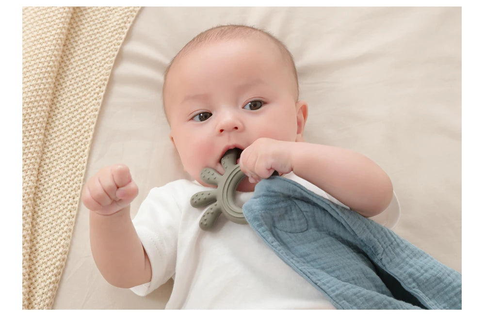 Baby Soother Towel & Muslin Cotton Bib
