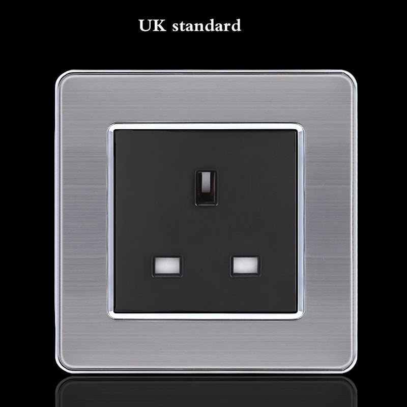 Brushed Stainless Steel Wall Switch