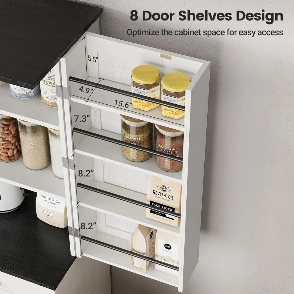 Farmhouse Kitchen Pantry Storage Cabinet