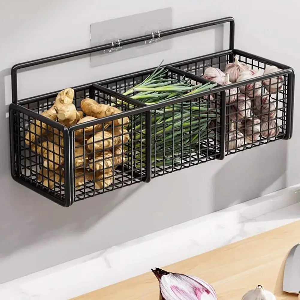 Wall Mounted Kitchen Hanging Storage Basket