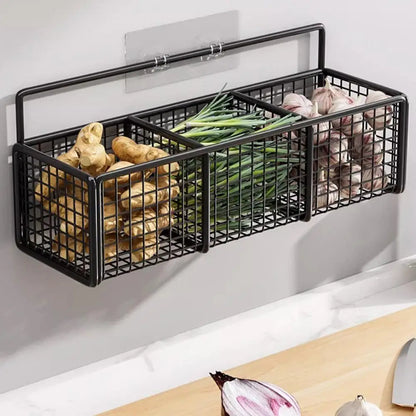 Wall Mounted Kitchen Hanging Storage Basket