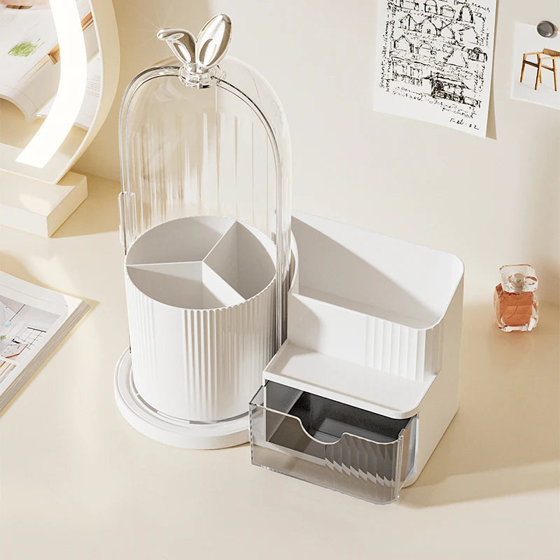 Desktop Makeup Brush Storage Shelf